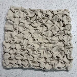 Serena & Lily Cream Cotton Fabric Pillow Cover